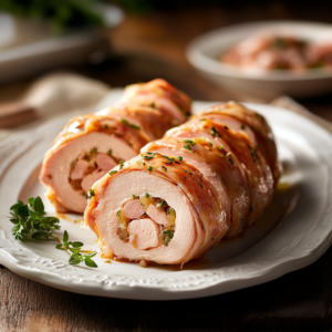 Galantine chicken roulade