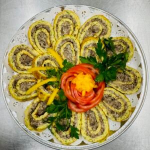 Zuccinni roulade w/mushrooms